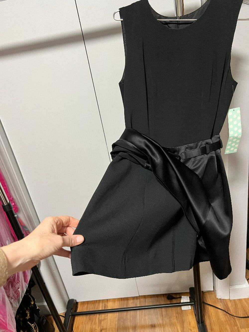 Vintage 90s Moschino Cheap and Chic Black Cocktail Dress